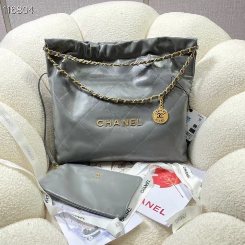 BORSA A MANO CHANEL 22 PICCOLA AS3260 grigio
