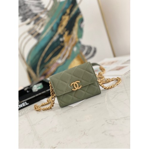 POCHETTE CHANEL CON CATENA 81156 VERDE