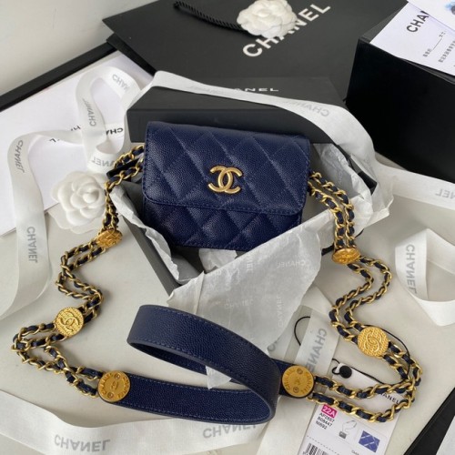 POCHETTE CHANEL CON CATENA AP2857 Blu Navy