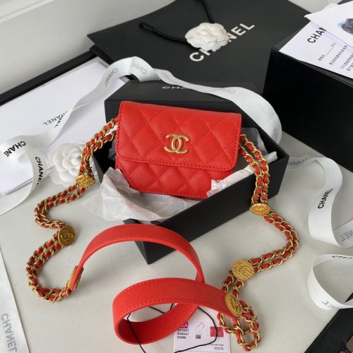 POCHETTE CHANEL CON CATENA AP2857 rosso