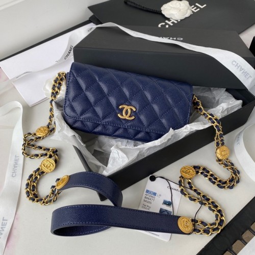POCHETTE CHANEL CON CATENA AP2860 Blu Navy