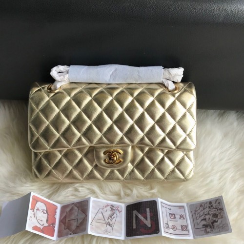 Borsa classica CHANEL Pelle di agnello 1112 ORO