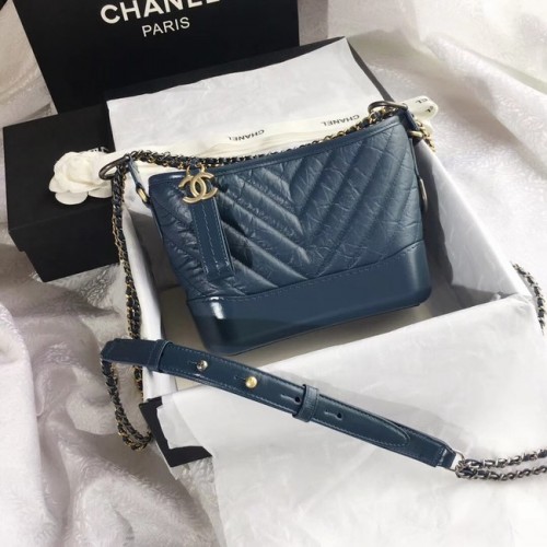 CHANEL GABRIELLE Borsa hobo piccola originale A91810 blu