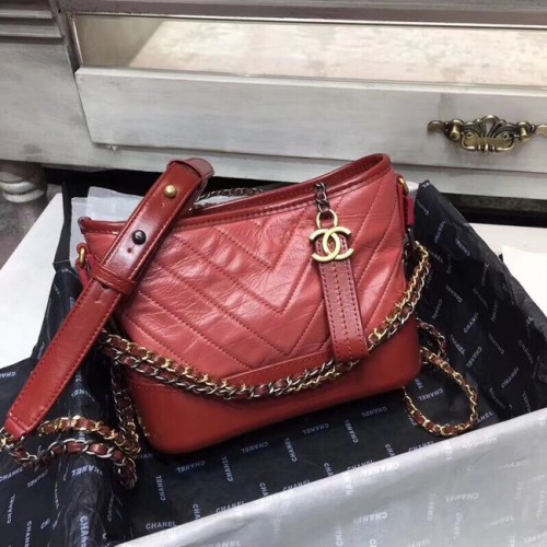 CHANEL GABRIELLE Borsa hobo originale in pelle A93841 rossa