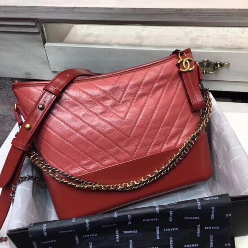 CHANEL GABRIELLE Borsa hobo originale in pelle A93842 rossa