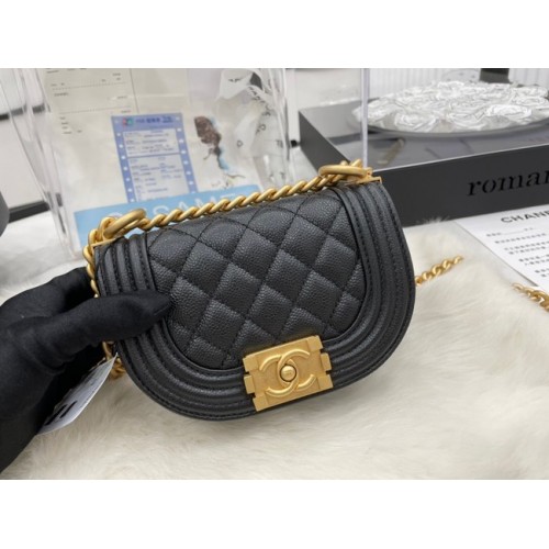 BORSA MESSENGER CHANEL BAMBINO MINI AS3351 nera
