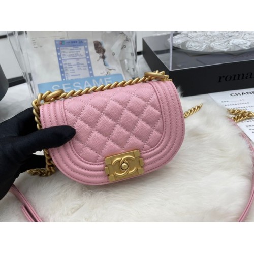 BORSA MESSENGER CHANEL MINI RAGAZZO AS3351 rosa
