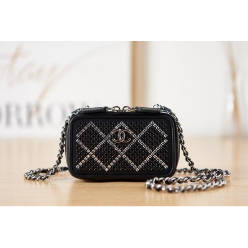 MOBILE PICCOLO CHANEL CON CATENA AS2856 nero