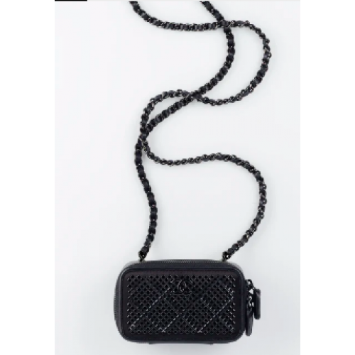 PORTAOGGETTI CHANEL PICCOLO CON CATENA AS2856 blackblack-Tone Metal