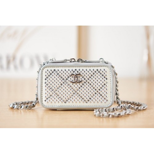 VANITY CHANEL PICCOLO CON CATENA AS2856 argento