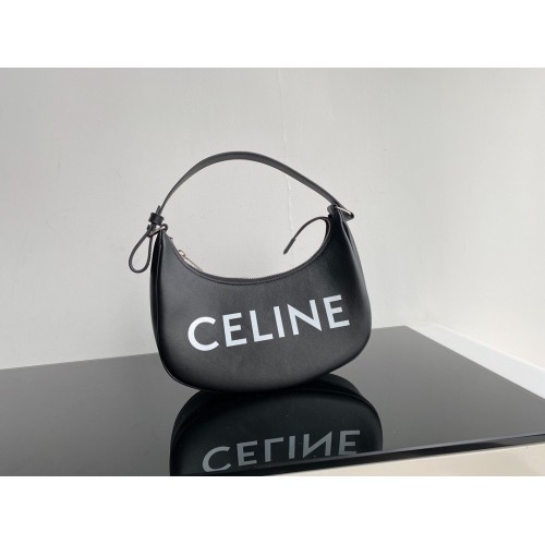 Celine BORSA AVA IN CANVAS TRIOMPHE E PELLE DI VITELLO 193952 nera
