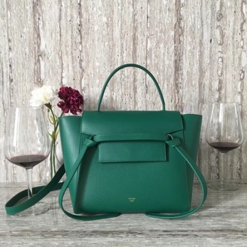 Celine Belt mini Borsa in Pelle Originale C98310 Verde