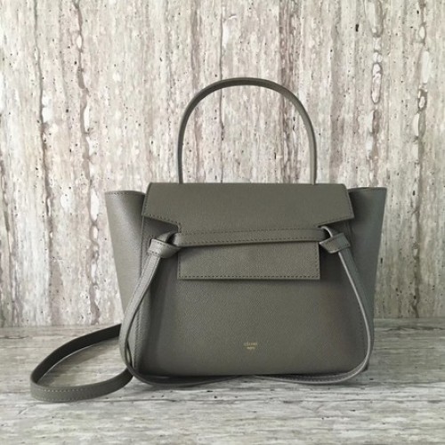 Celine Belt mini Borsa in pelle originale C98310 Grigio