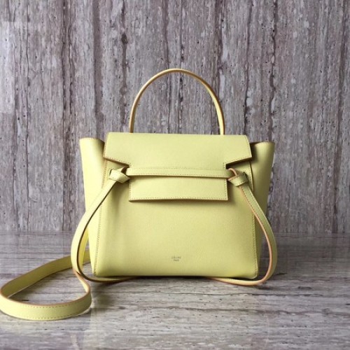 Celine Belt mini Borsa in Pelle Originale C98310 Gialla