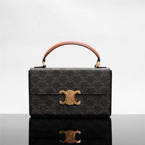 Celine CABAS VERTICALE IN TELA TRIOMPHE 199992 nero