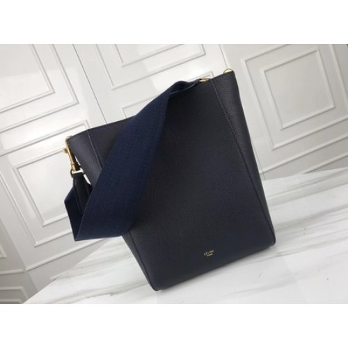Celine Cabas Phantom Borse Pelle di vitello originale 3370 Blu