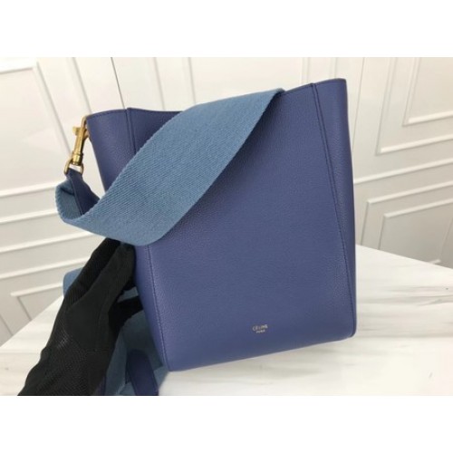 Celine Cabas Phantom Borse Pelle di vitello originale 3370 Skyblue