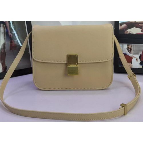 Celine Classic Box Flap Bag Pelle di vitello C88008 Albicocca