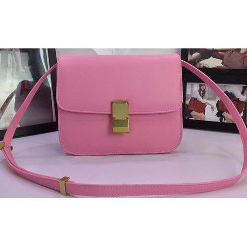 Celine Classic Box Flap Borsa in pelle di vitello C88008 Rosa