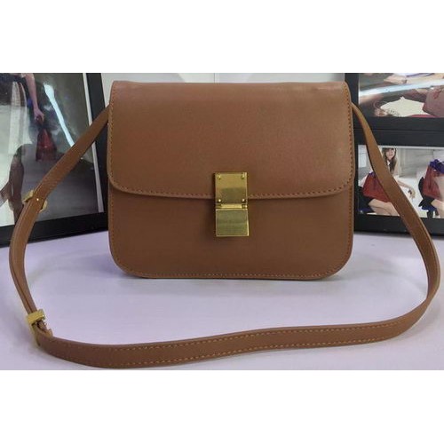 Celine Classic Box Flap Bag Pelle di vitello C88008 Grano