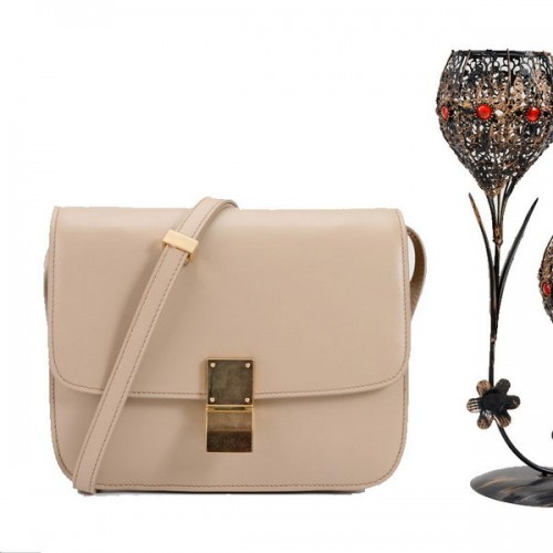 Borsa Celine Classic Box Small Flap Pelle liscia 11042 Albicocca