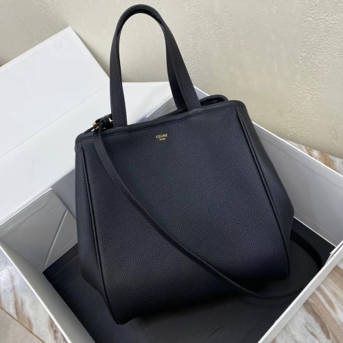 Celine BORSA MORBIDA GRANDE IN MORBIDO VITELLO GRANATO 55825 nero