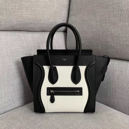 Celine Luggage Boston Tote Bags Tutta la pelle di vitello 189793-1