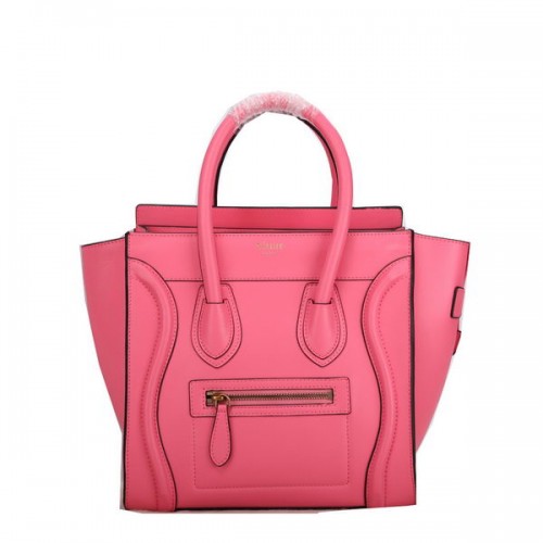 Celine bagagli micro borse in pelle liscia C107 rosa