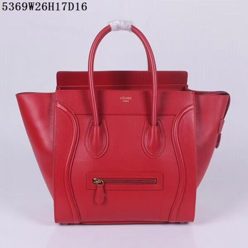 Celine Bagagli Micro Tote Bag CLY5369 Rosso