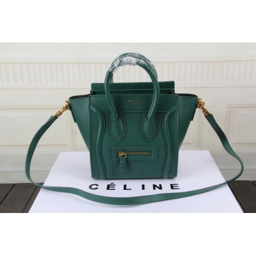 Celine Luggage Nano Bag Pelle originale CTS3309 Verde