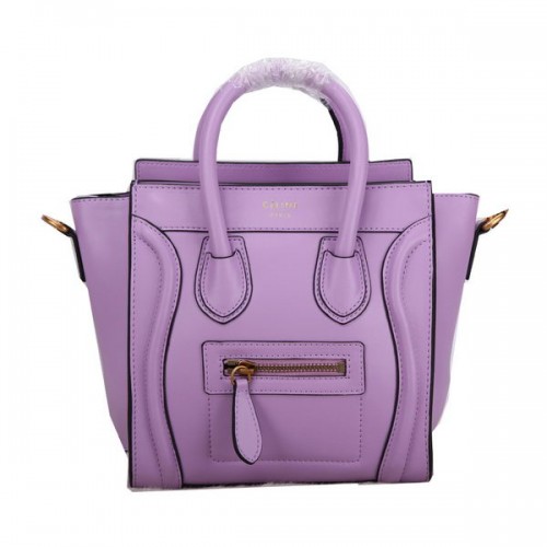 Celine Bagagli Nano Borsa Pelle Liscia C106 Lavanda