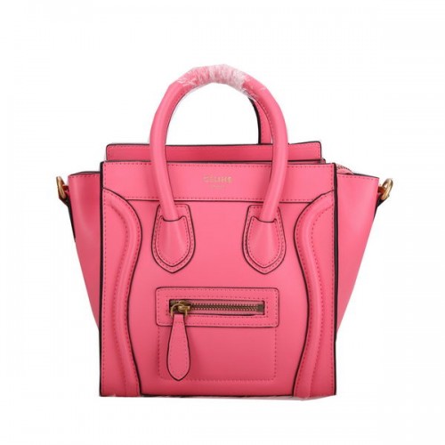 Celine Bagagli Nano Bag Pelle Liscia C106 Rosa