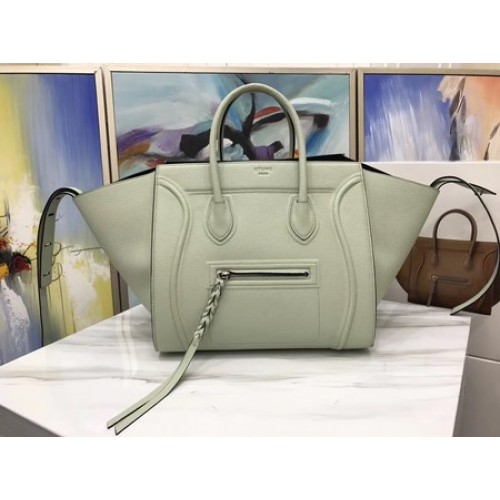 Celine Bagagli Phantom Tote Bag in pelle di vitello CT3372 grigio chiaro