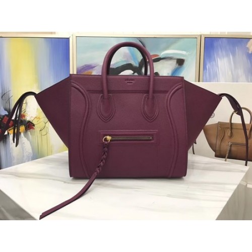 Celine Bagagli Phantom Tote Bag Pelle di vitello CT3372 Vino