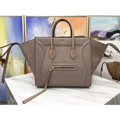 Celine Bagagli Phantom Tote Bag Cocco Pelle CT3372 Albicocca