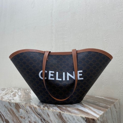 Celine BORSA COUFFIN MEDIA IN TELA TRIOMPHE STAMPA CELINE 196262 nero