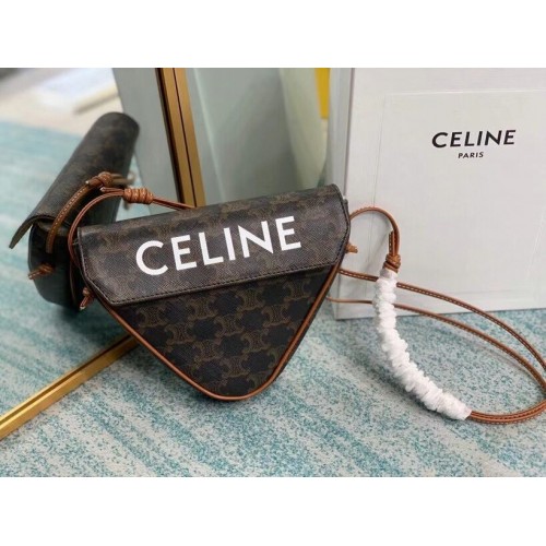 Celine MINI CABAS VERTICALE IN TELA TRIOMPHE 194355