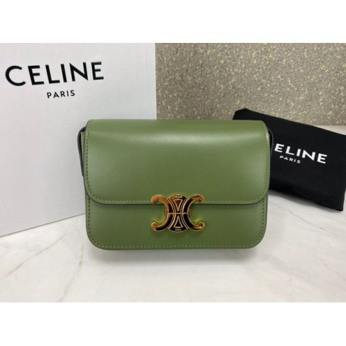 Celine MINI CLASSIC BAG IN BOX VITELLO CL01503 verde