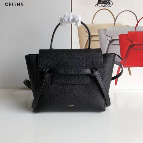Celine MARSUPIO NANO IN VITELLO GRANATO 99970 Nero