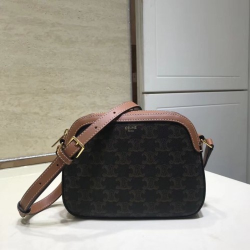 Celine BORSA FOTOGRAFICA PICCOLA IN TELA TRIOMPHE 191522 tan