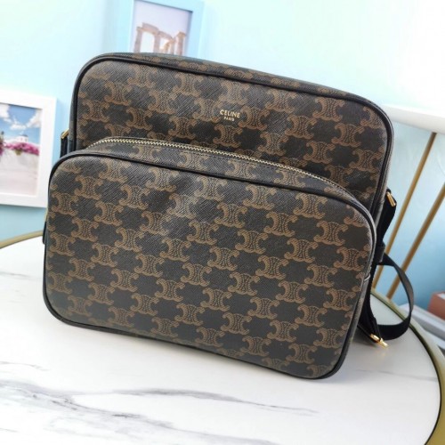 Celine BORSA FOTOGRAFICA PICCOLA IN TELA TRIOMPHE CL90822 nera