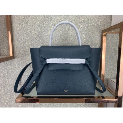 Marsupio piccolo Celine in pelle originale C9984 blu scuro