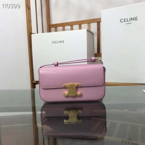 Celine BORSA A SPALLA TRIOMPHE IN VITELLO NATURALE 194143 rosa