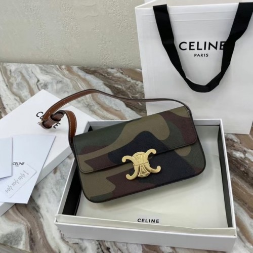 Celine BORSA A SPALLA TRIOMPHE IN TELA TRIOMPHE E PELLE DI VITELLO 194143