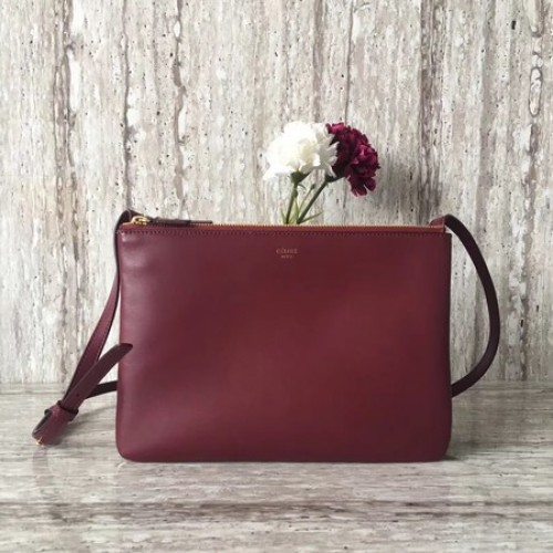 Celine Trio Crossbody Messenger Bag C55421 Vino