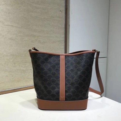 SECCHIELLO MEDIO IN TELA TRIOMPHE CL01132 cuoio