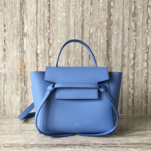 Mini marsupio Celine in pelle di vitello originale A98310 celeste