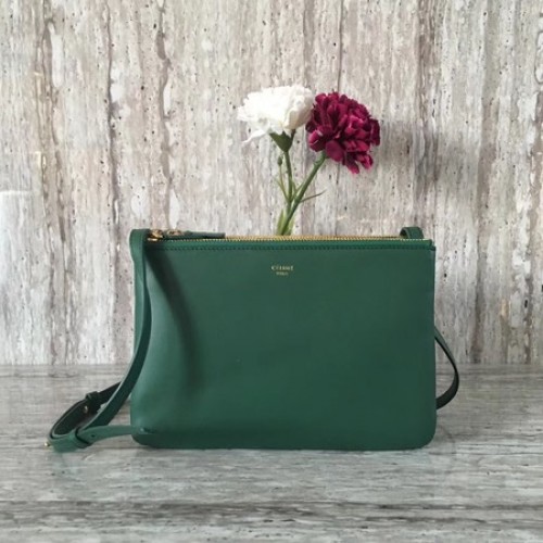 Celine mini Trio Crossbody Messenger Bag C55420 verde