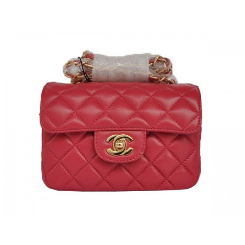 Cheap Chanel Classic mini Flap Bag 1115 Rose pelle di pecora Golden Hardware