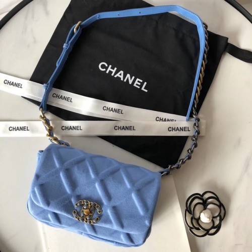 Chanel 19 Bodypack AS1163 azzurro